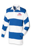 Army be the best  long stripe rugby shirt