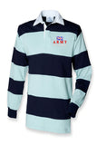 Army be the best  long stripe rugby shirt